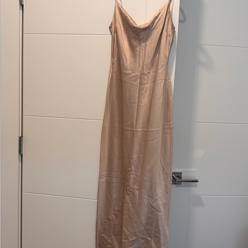 Express Soft Nude Slip Dress